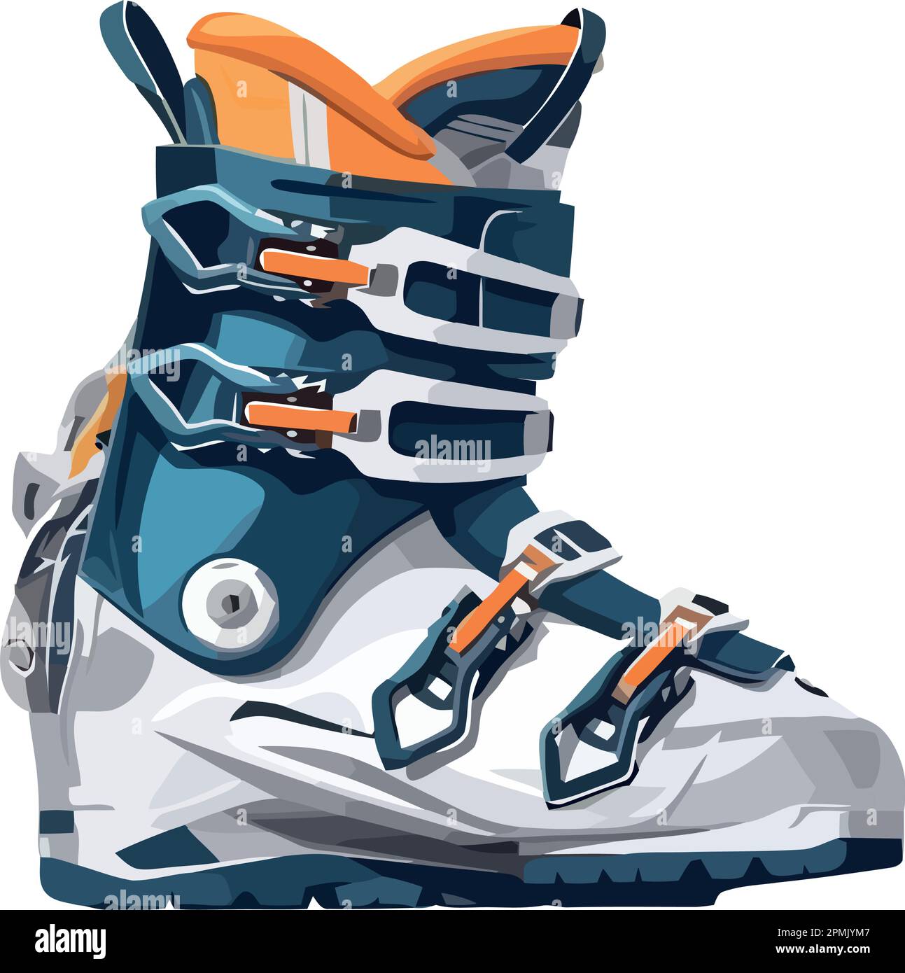 Winter athlete blue sports shoe on ice Stock Vector Image & Art - Alamy