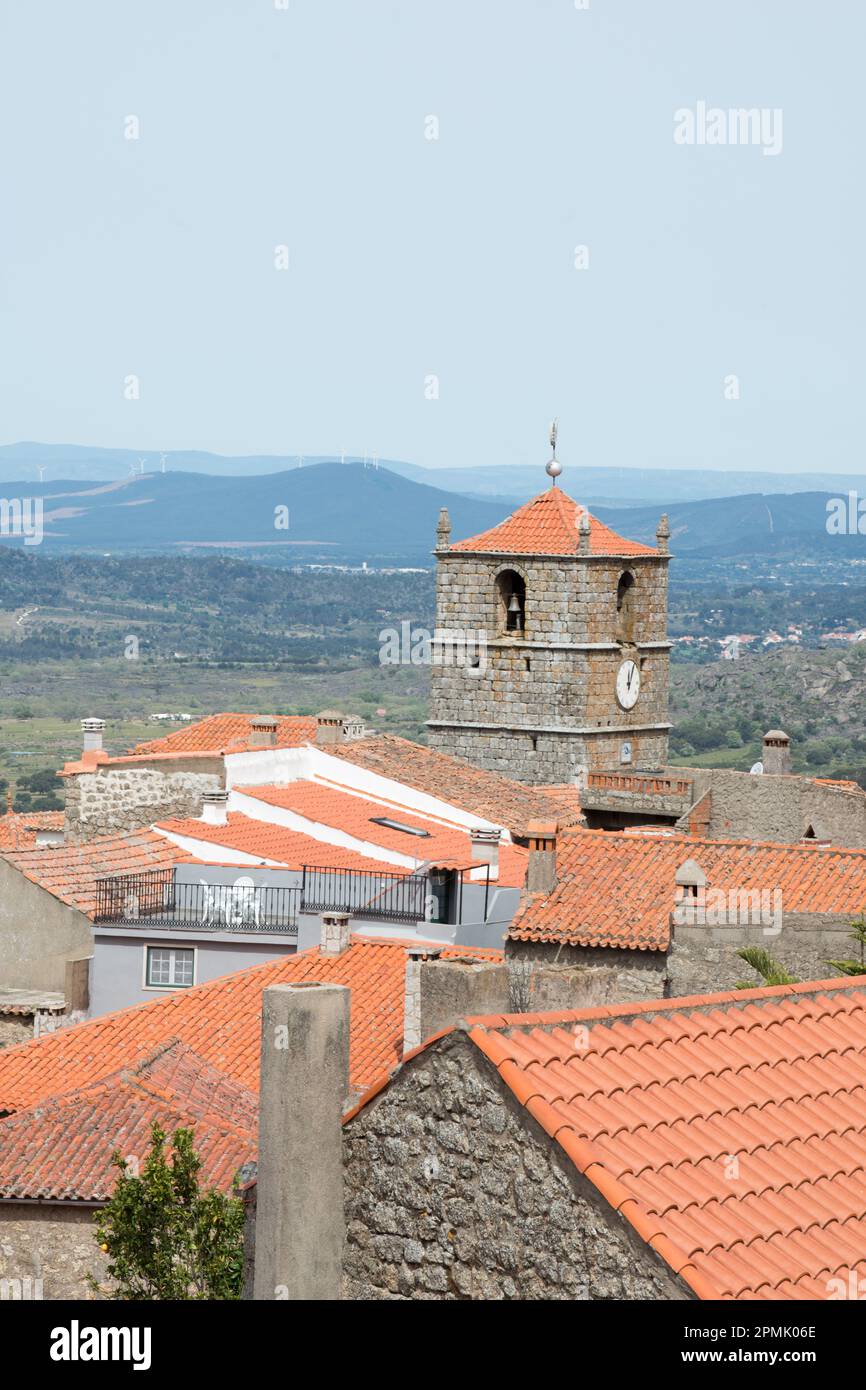 Monsanto would become popularly known as 'the most Portuguese village of Portugal' due to a government-sponsored competition that awarded twelve histo Stock Photo