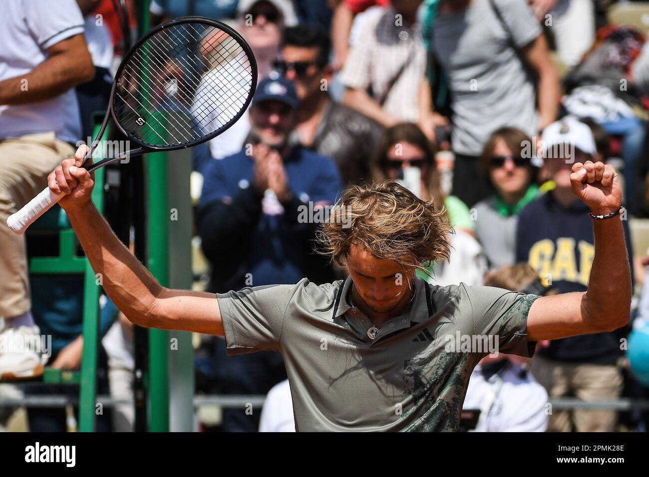 David Goffin of Belgium during day 2 of the Rolex Monte-Carlo Masters 2023,  an ATP Masters 1000 tennis event on April 10, 2023 at Monte-Carlo Country  Club in Roquebrune Cap Martin, France 