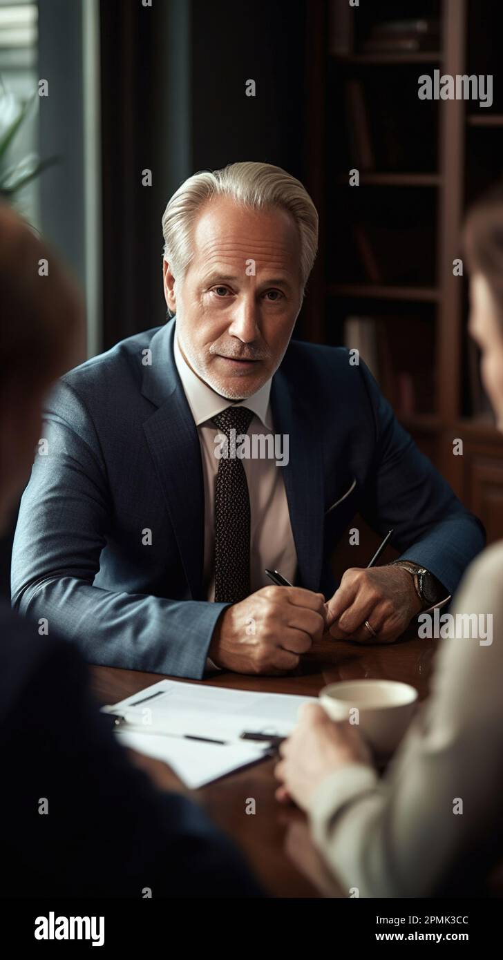Office discuss hi-res stock photography and images - Alamy