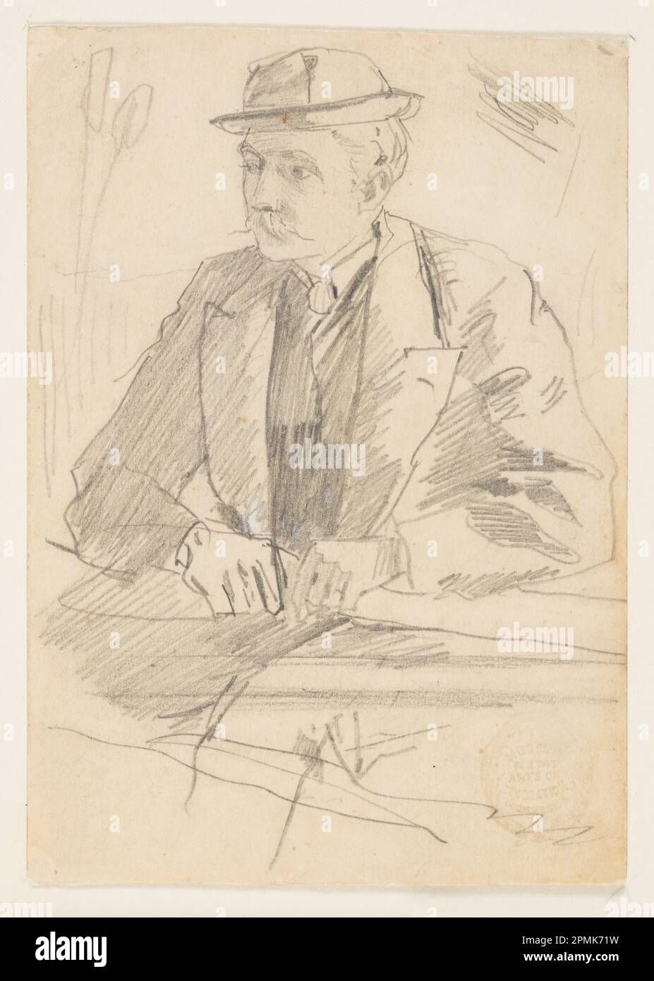 Drawing, Portrait of a Man; Winslow Homer (American, 1836–1910); USA ...