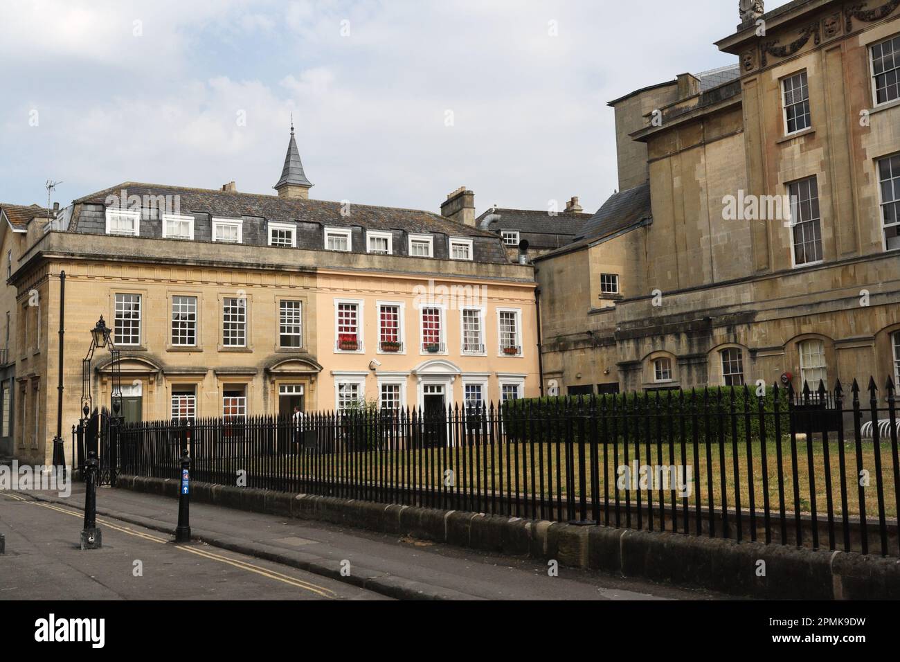 Buildings on Beauford Square, Bath city centre England Stock Photo