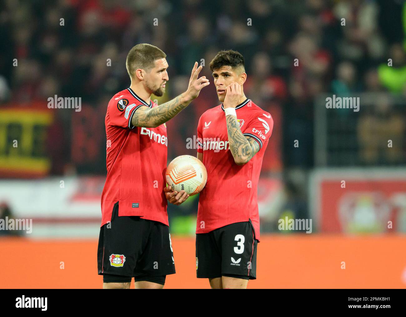 Leverkusen/ Germany. April 13th, 2023, Left To Right Robert ANDRICH ...