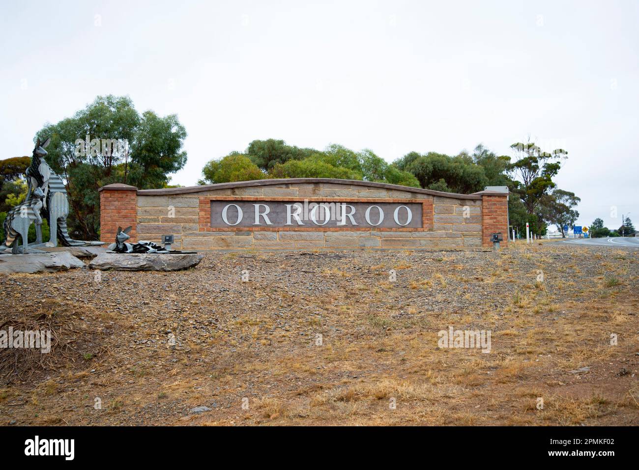 Welcome Sign to Orroroo - South Australia Stock Photo - Alamy