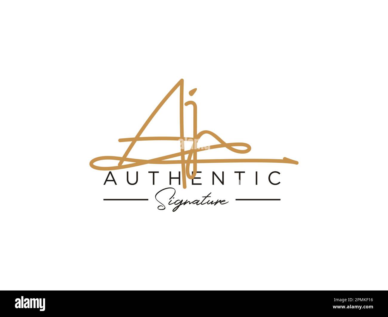 AJ Signature Logo Template Vector Stock Vector Image & Art - Alamy