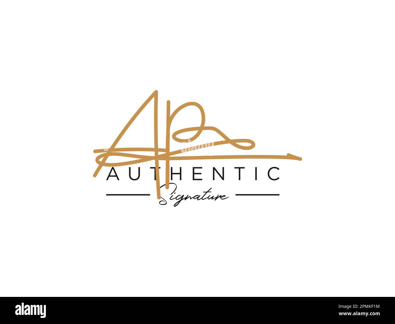 AP Signature Logo Template Vector Stock Vector Image & Art - Alamy