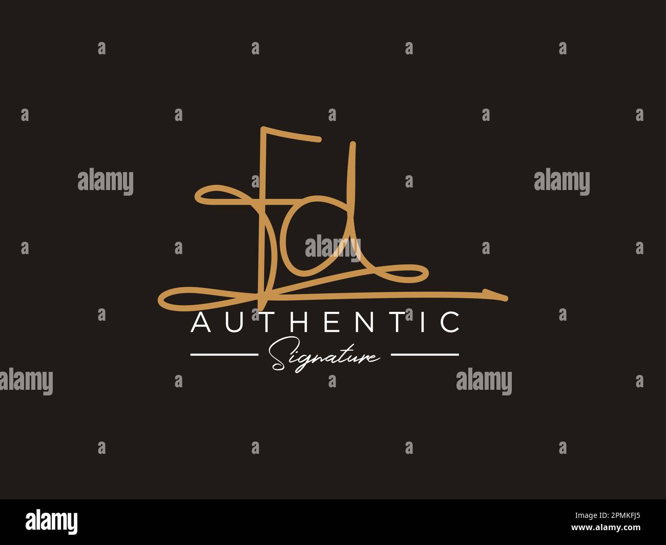 Letter fd logo vector vectors Stock Vector Images - Alamy