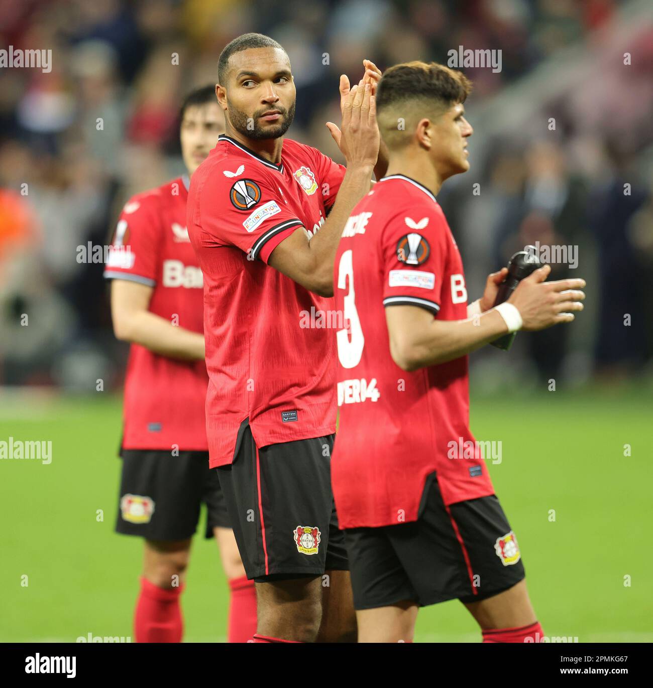 Leverkusen, Deutschland. 13th Apr, 2023. firo 04/13/2023, football