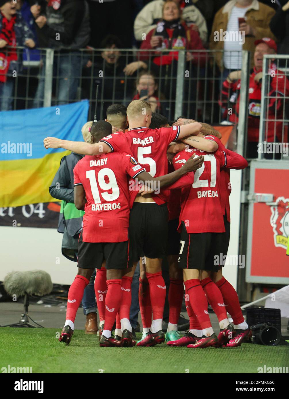 Leverkusen, Deutschland. 13th Apr, 2023. firo 04/13/2023, football