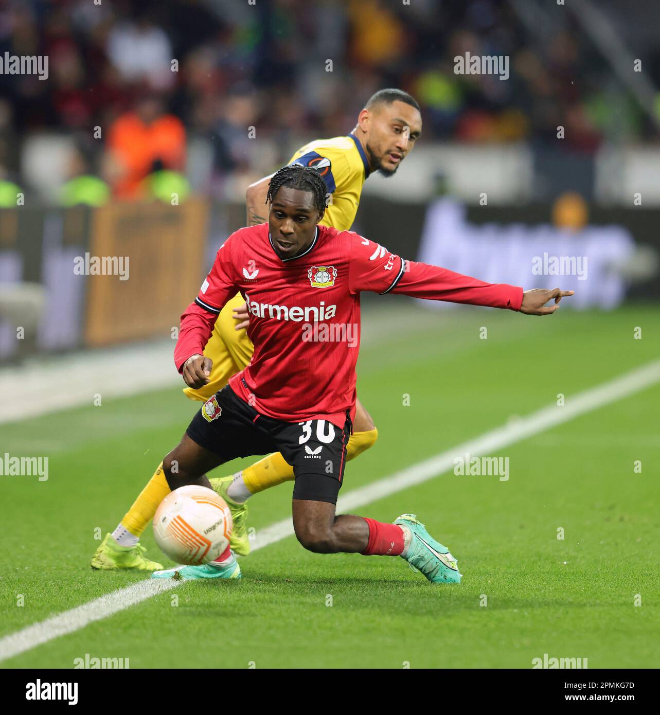 Leverkusen, Deutschland. 13th Apr, 2023. firo 04/13/2023, football