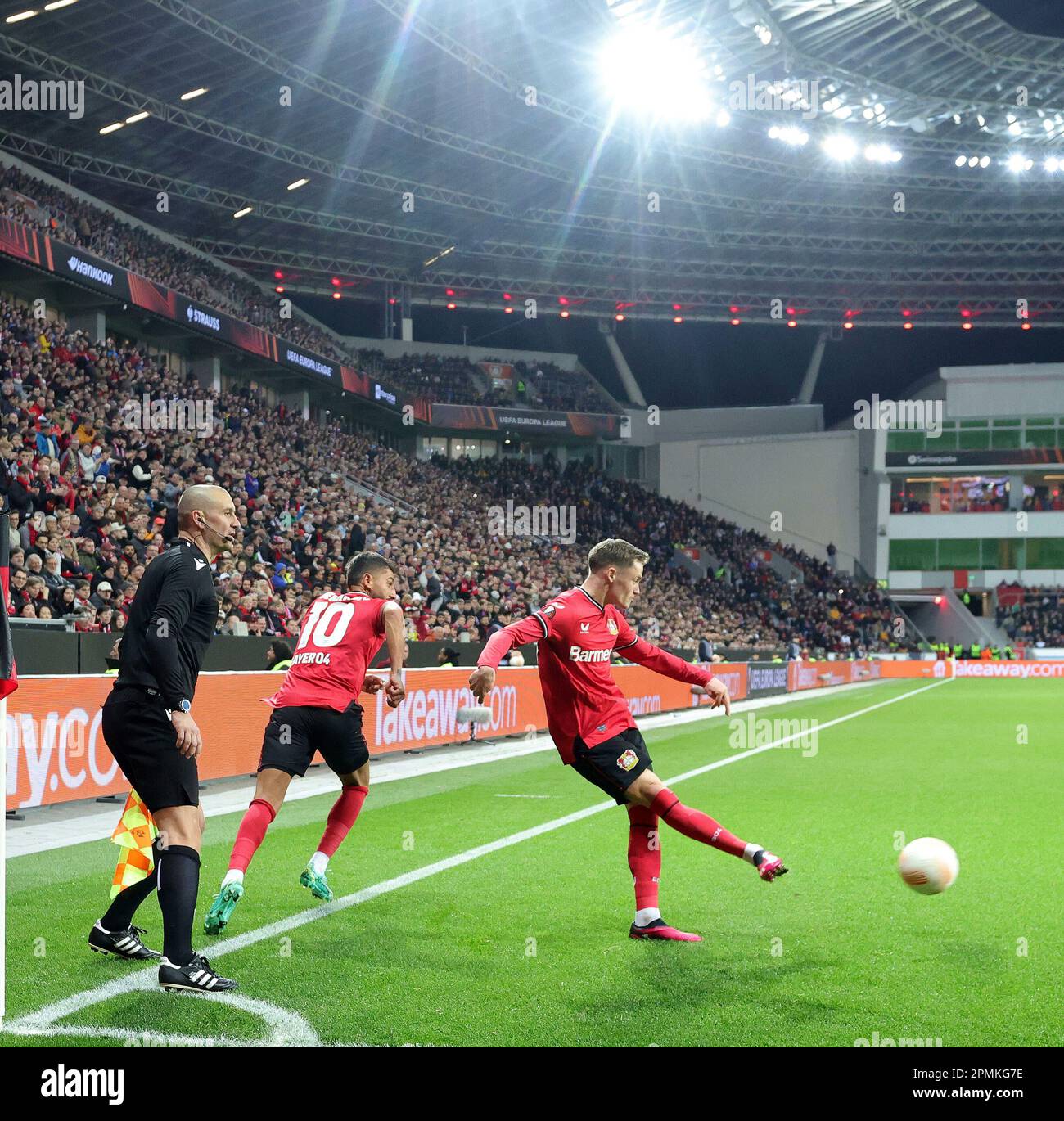 Leverkusen, Deutschland. 13th Apr, 2023. firo 04/13/2023, football