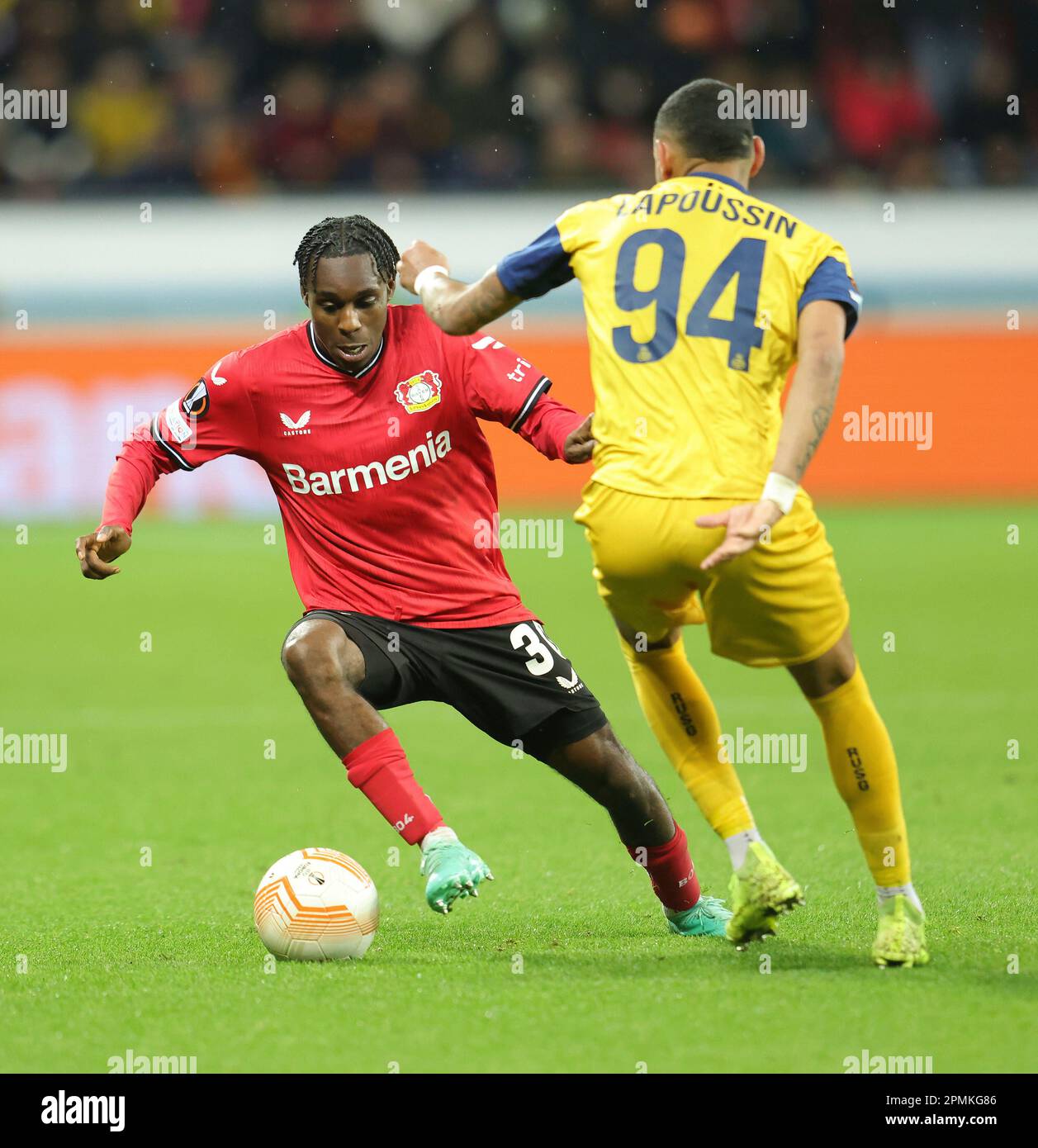 Leverkusen, Deutschland. 13th Apr, 2023. firo 04/13/2023, football