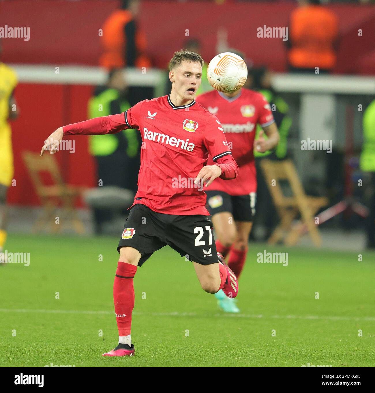 Leverkusen, Deutschland. 13th Apr, 2023. firo 04/13/2023, football