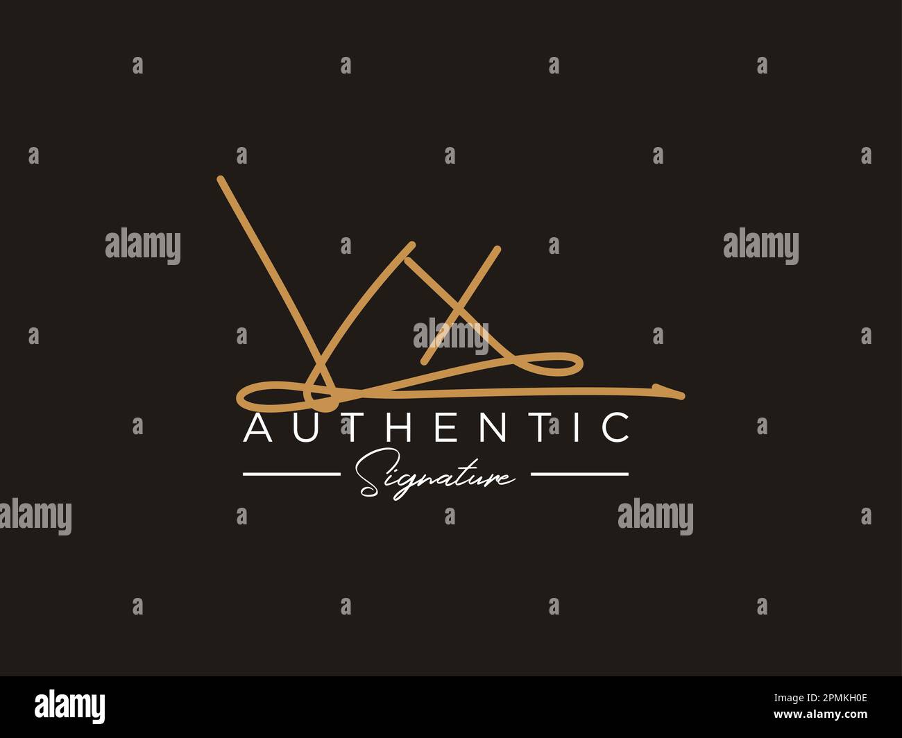 VX Signature Logo Template Vector Stock Vector Image & Art - Alamy