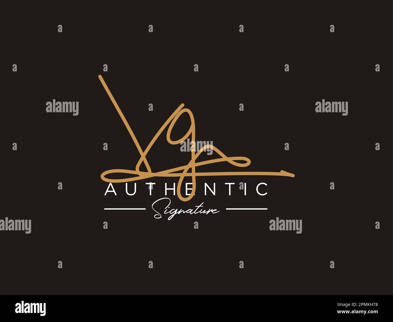 VG Signature Logo Template Vector Stock Vector Image & Art - Alamy