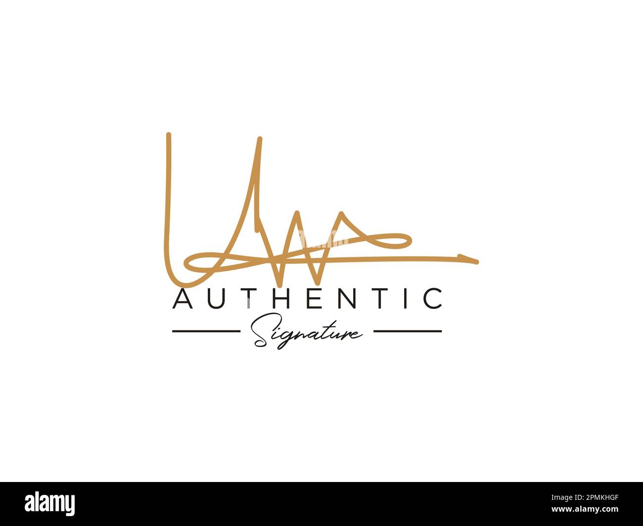 UW Signature Logo Template Vector Stock Vector Image & Art - Alamy