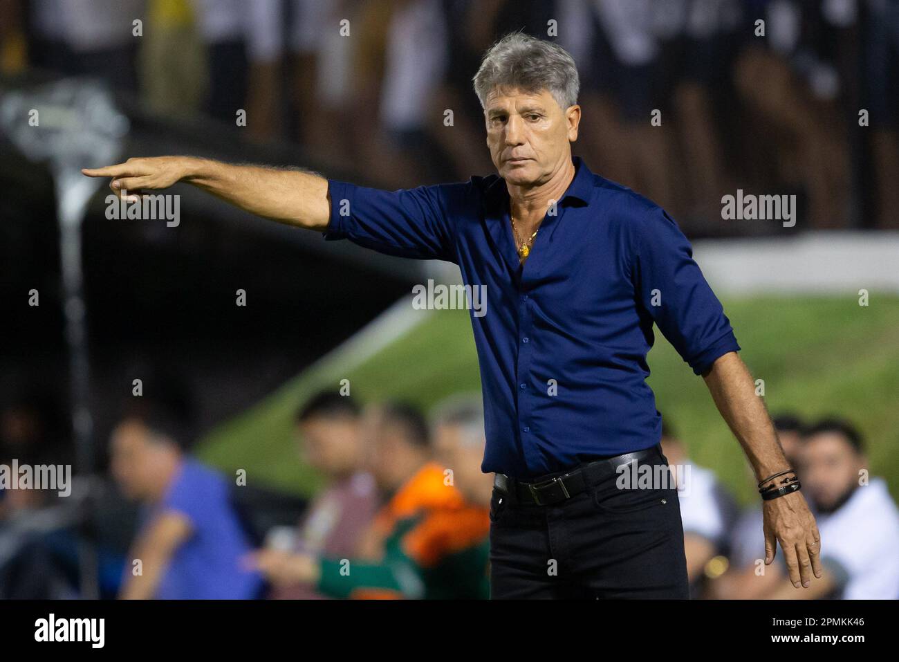 Natal, Brazil, 13th Apr, 2023. Gremio manager Renato Gaucho, during the match between ABC-RN and Gremio, for the Brazil Cup 2023, at Frasqueirao Stadium, in Natal on April 13. Photo: Richard Ducker/DiaEsportivo/Alamy Live News Stock Photo