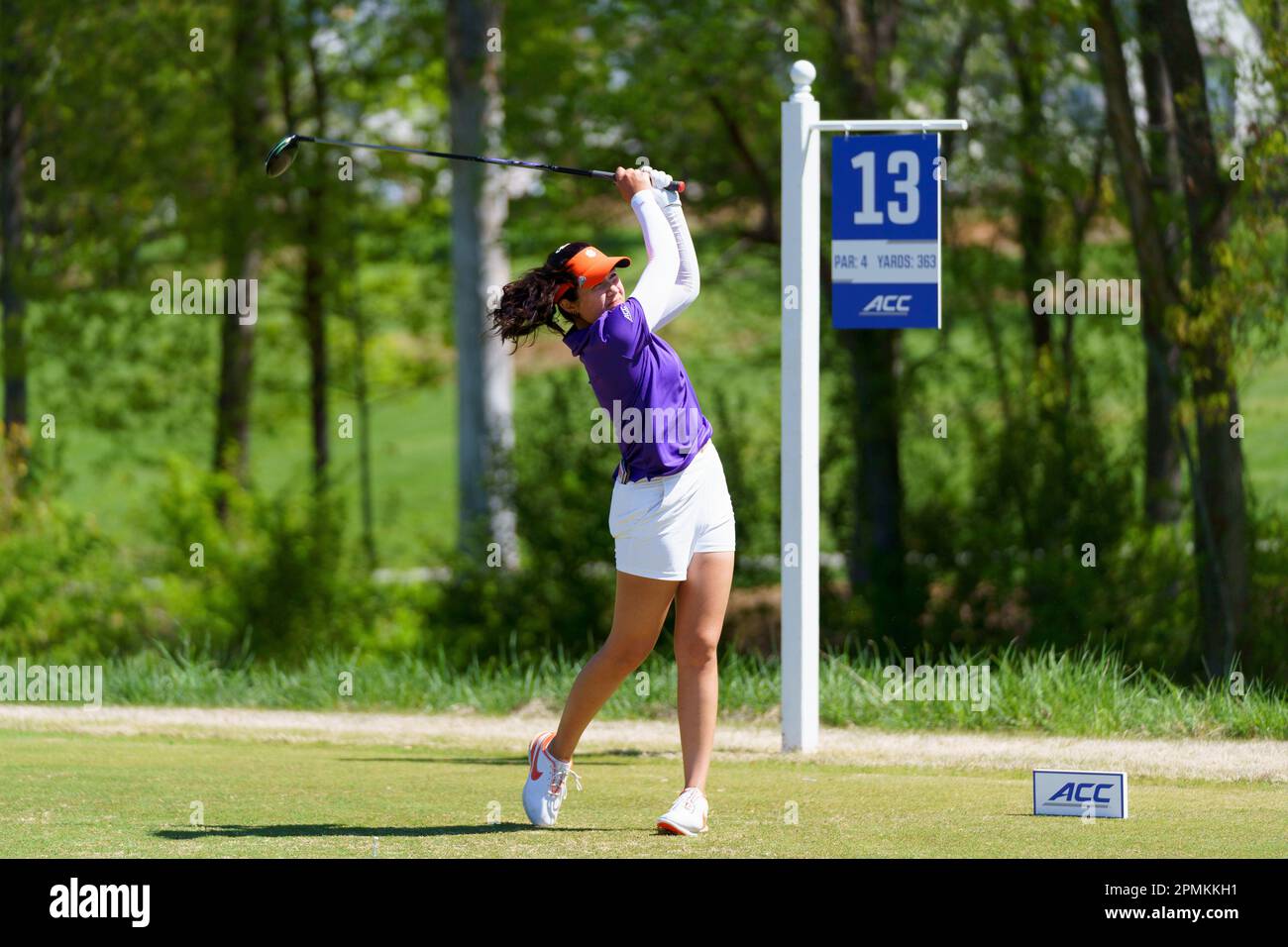 Greensboro, North Carolina, USA. 13th Apr, 2023. Clemson golfer