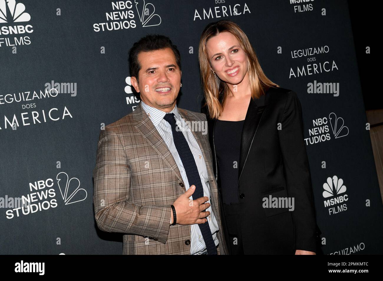 New York, USA. 13th Apr, 2023. John Leguizamo and Alicia Menendez