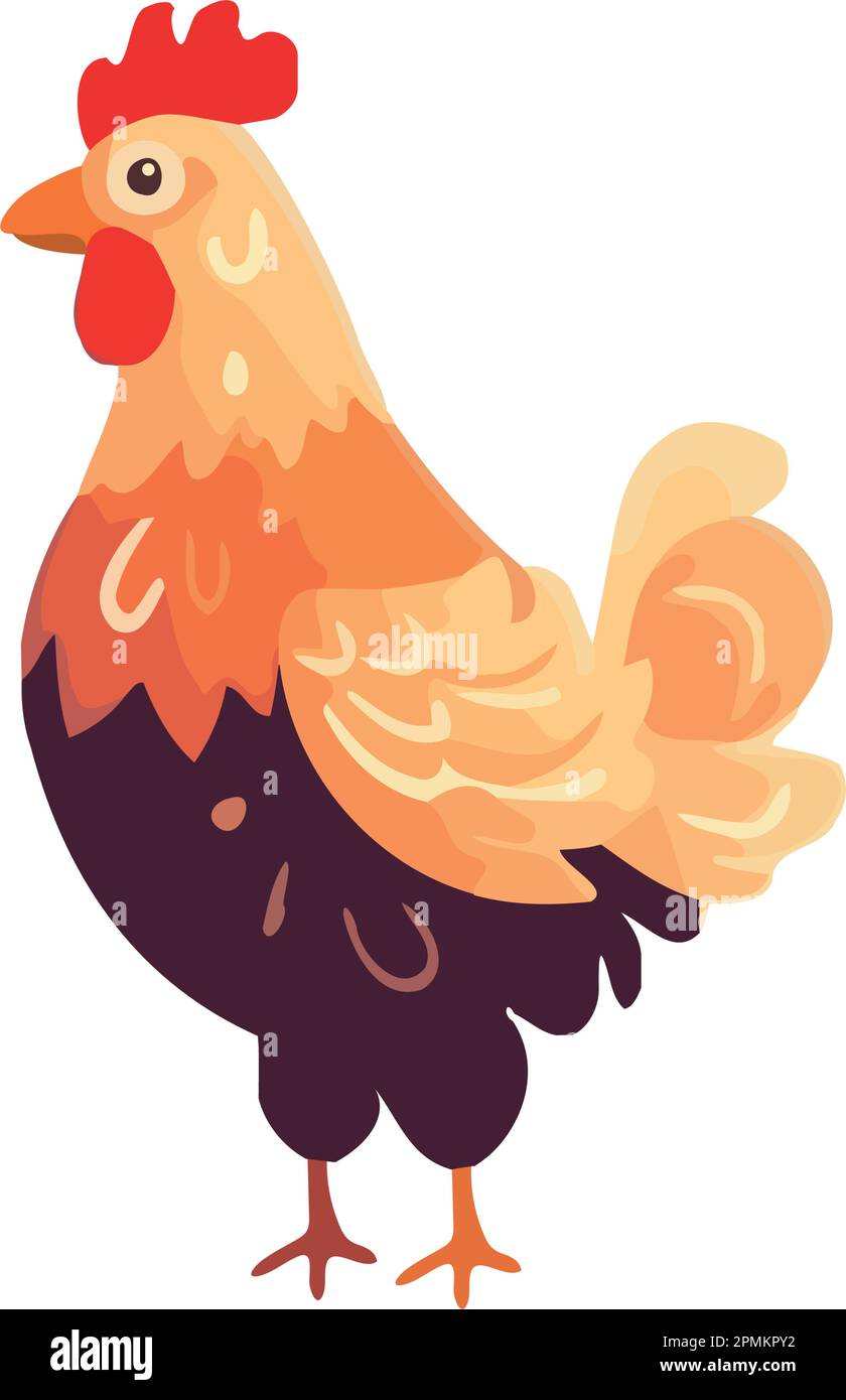 Cute chick standing on white background Stock Vector Image & Art - Alamy