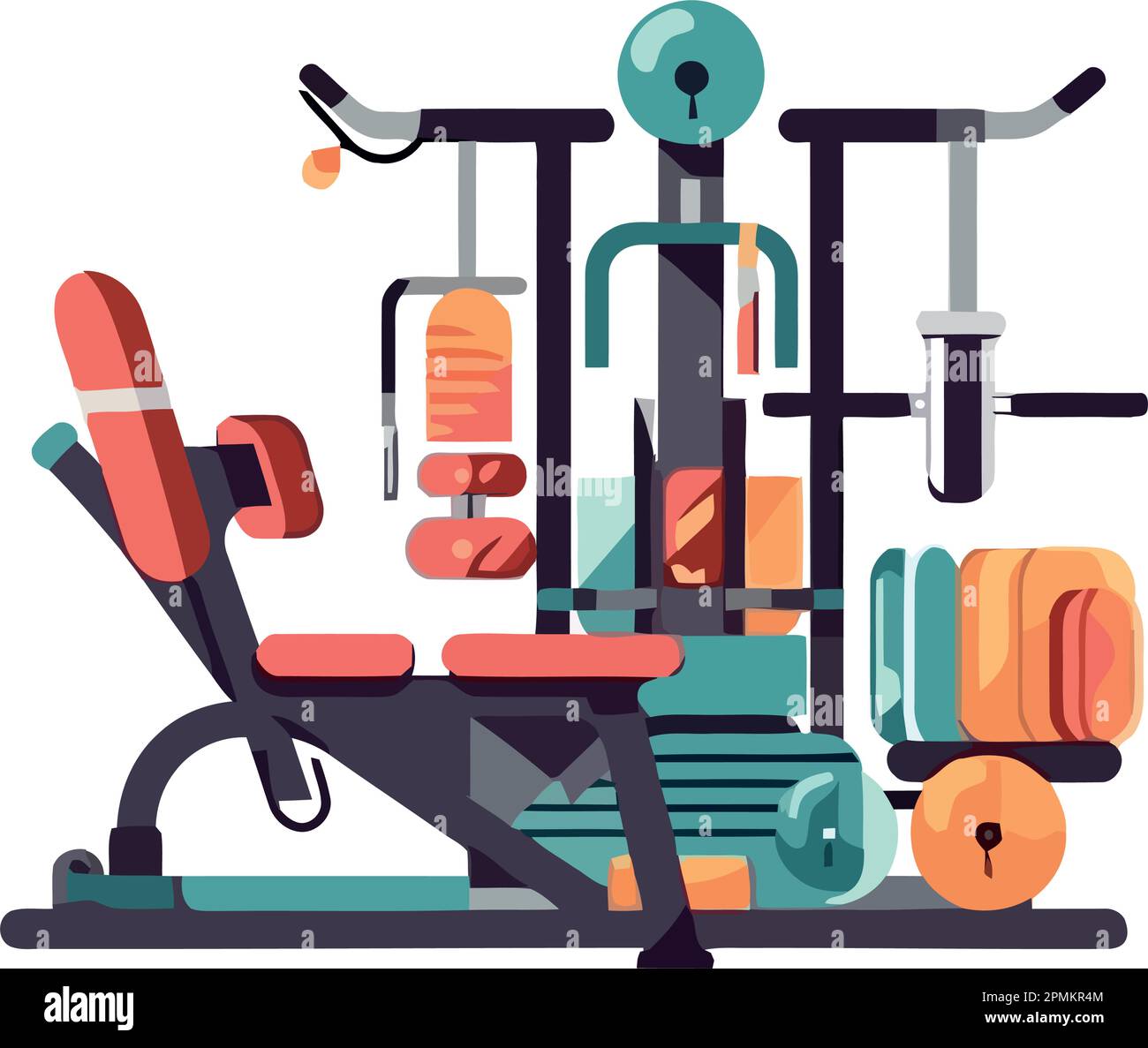 Gym equipment weights and machines Stock Vector Image & Art Alamy