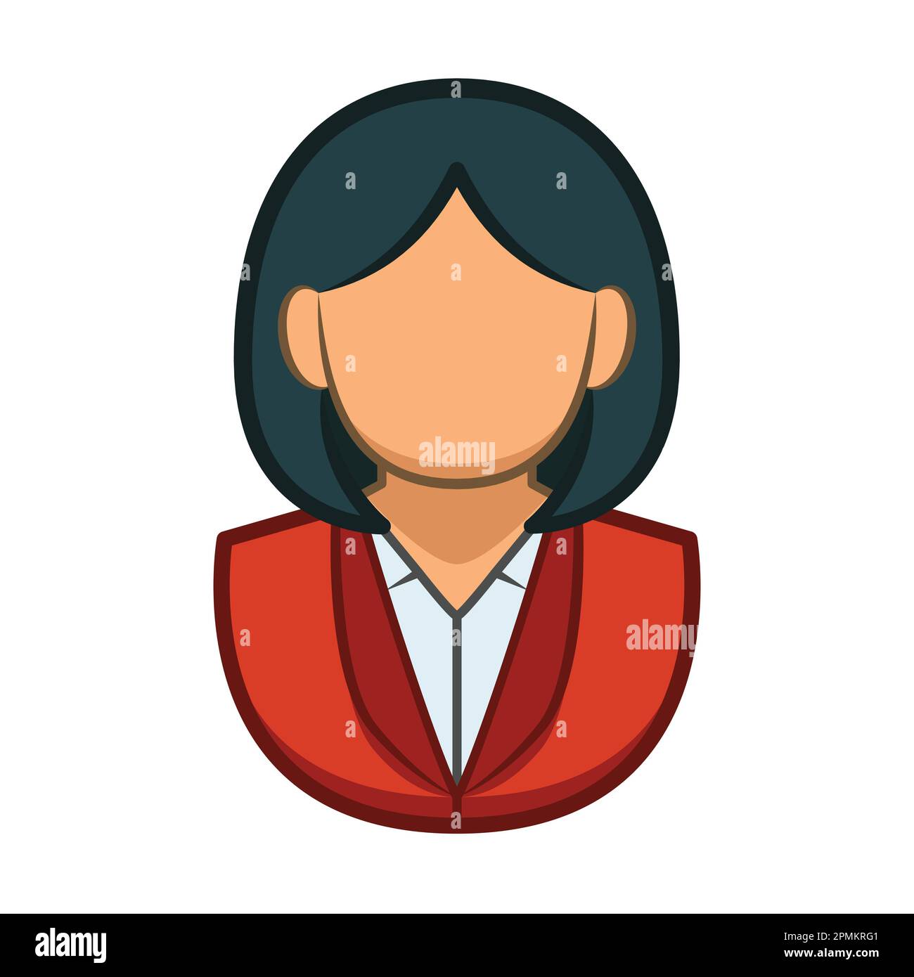 Young woman wearing a business suit Stock Vector Images - Alamy