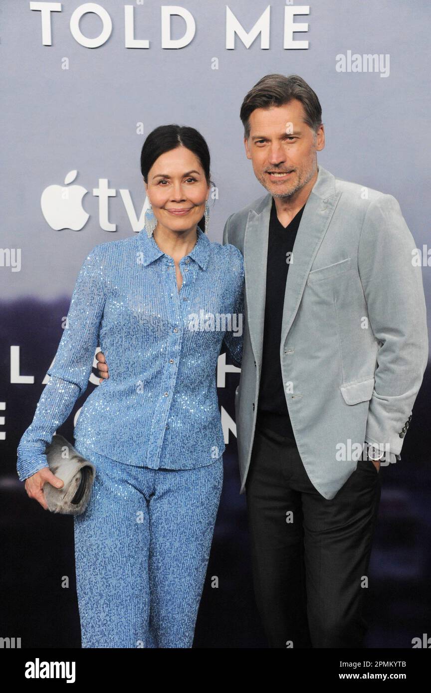 Los Angeles, CA. 13th Apr, 2023. Nikolaj Coster-Waldau, Nukaka Coster