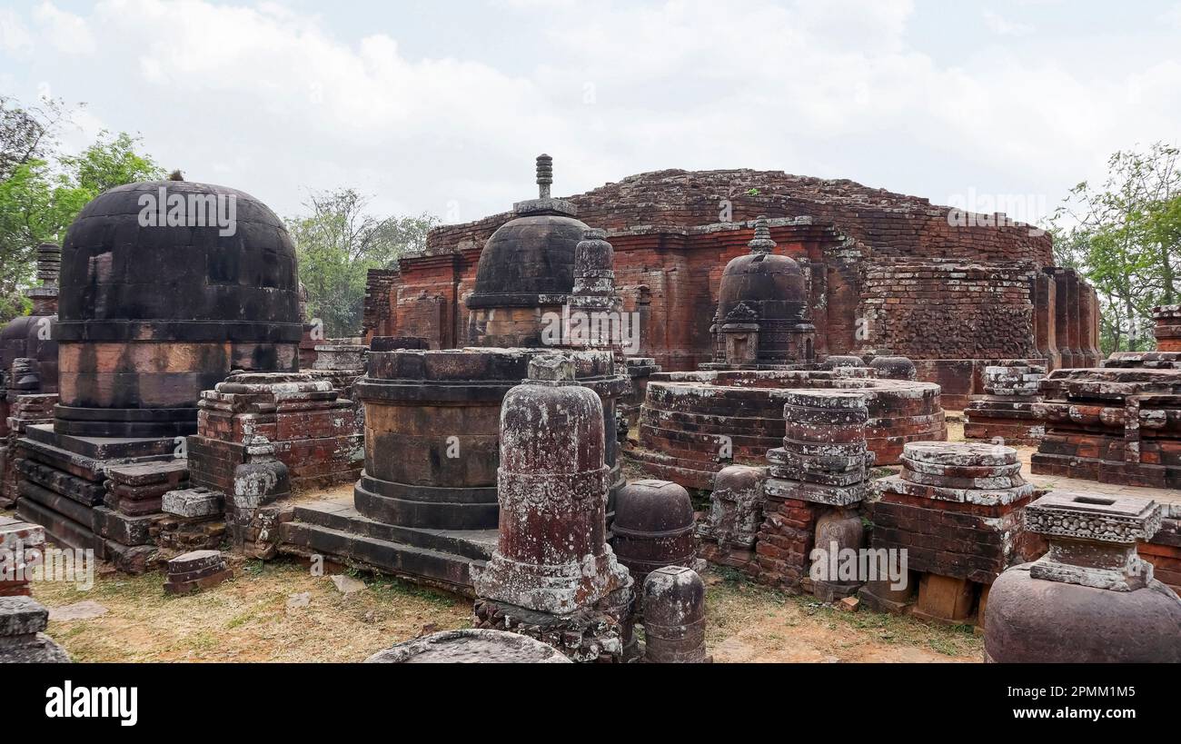 View of  Stupa of Ratnagiri Buddhist Monastery, Odisha, India. Stock Photo