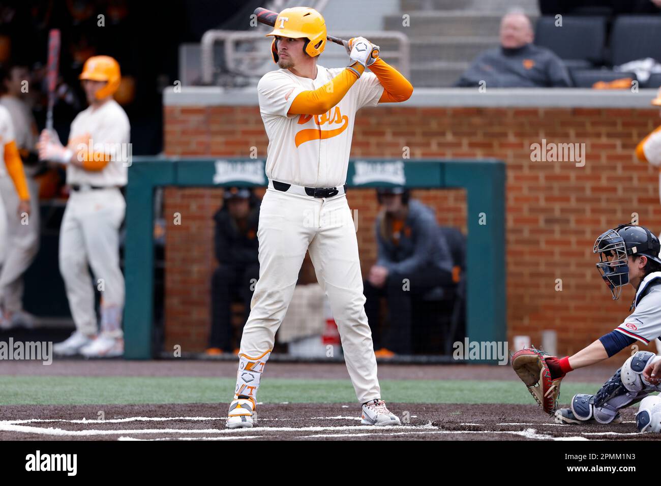 Tennessee Volunteers first baseman Blake Burke (25) at bat during an NCAA game against the