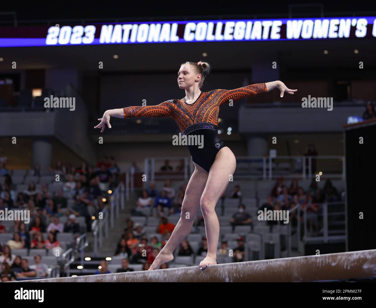 Fort Worth, TX, USA. 13th Apr, 2023. Oregon State's Jade Carey competes