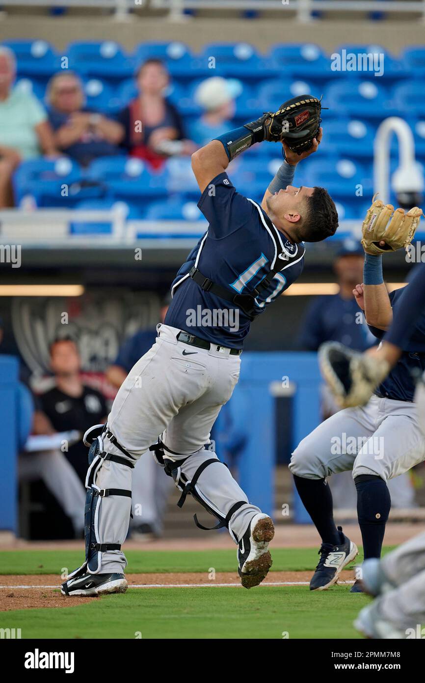 Tampa Tarpons Agustin Ramirez (10) bats during an MiLB Florida