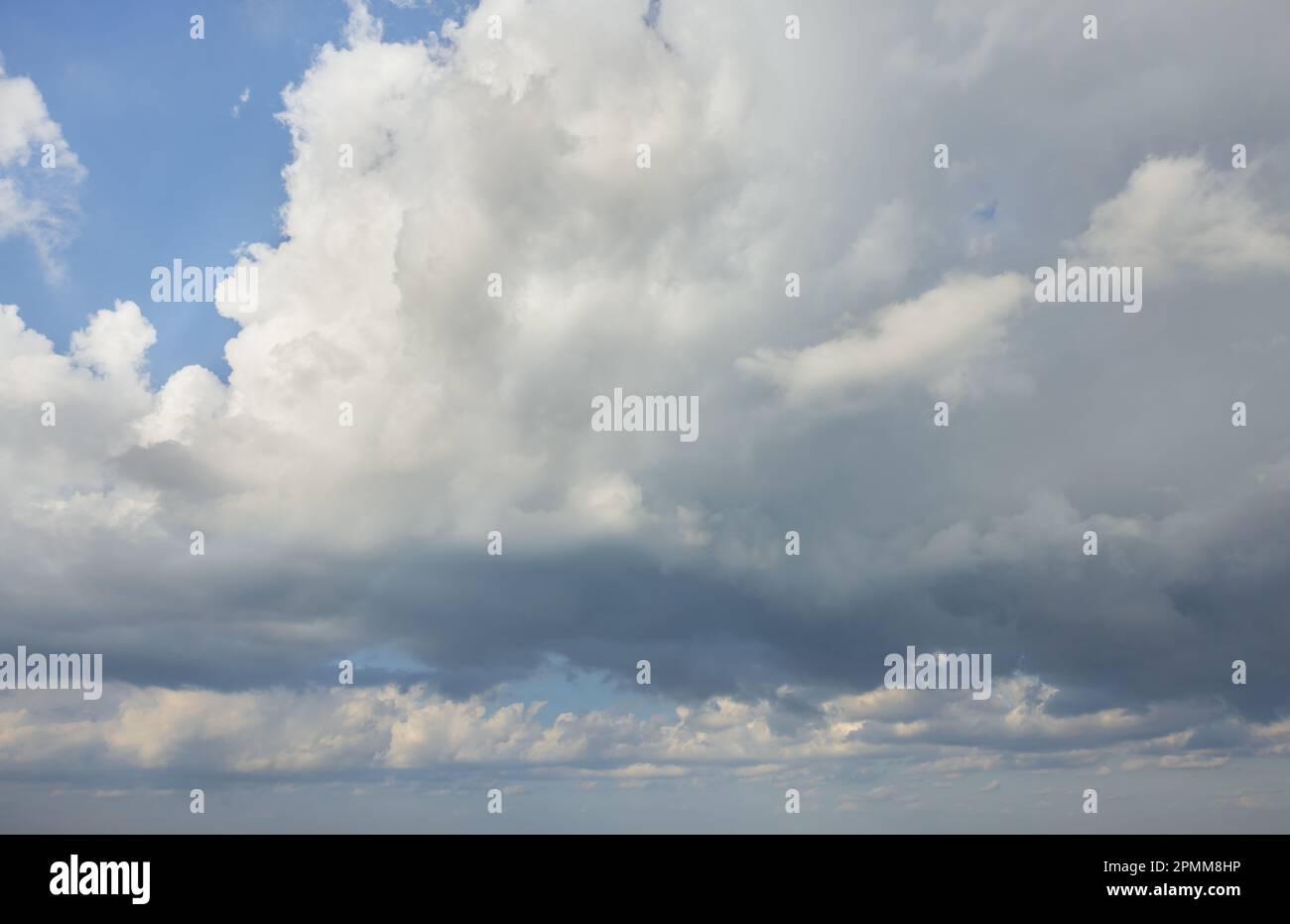 beautiful clouds against the blue sky Stock Photo