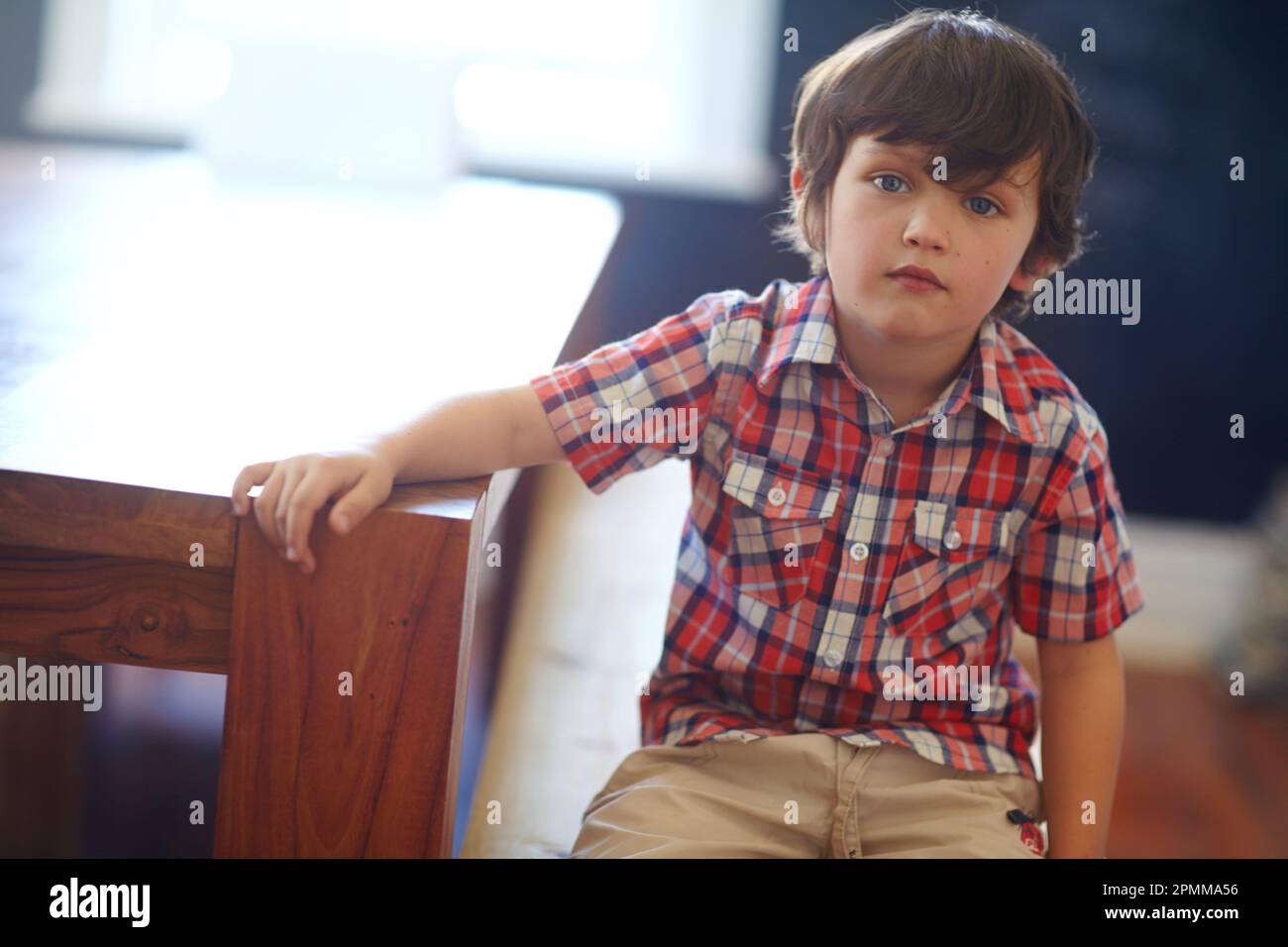 Let them be little. a cute little boy looking at the camera Stock Photo ...