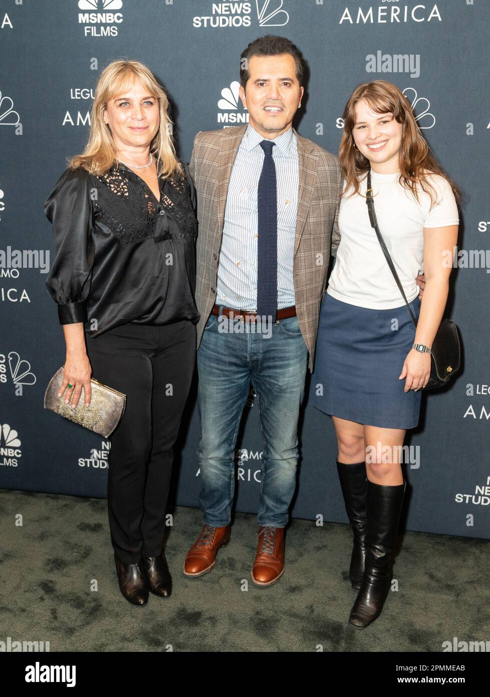 Justine Maurer Leguizamo, John Leguizamo and Allegra Leguizamo attend