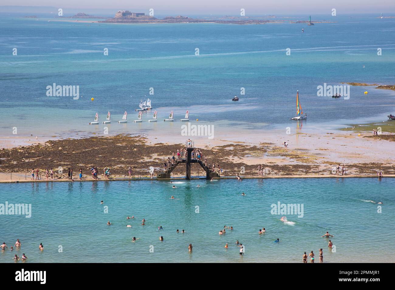 Saint-Malo's beaches, Brittany, France Stock Photo - Alamy