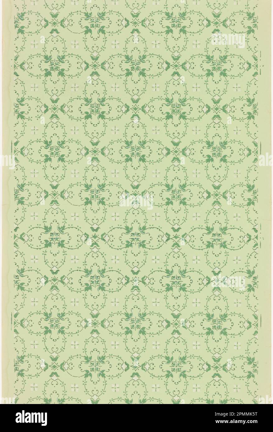 Ceiling Paper (USA); machineprinted paper, liquid mica; 75.5 x 49.5 cm