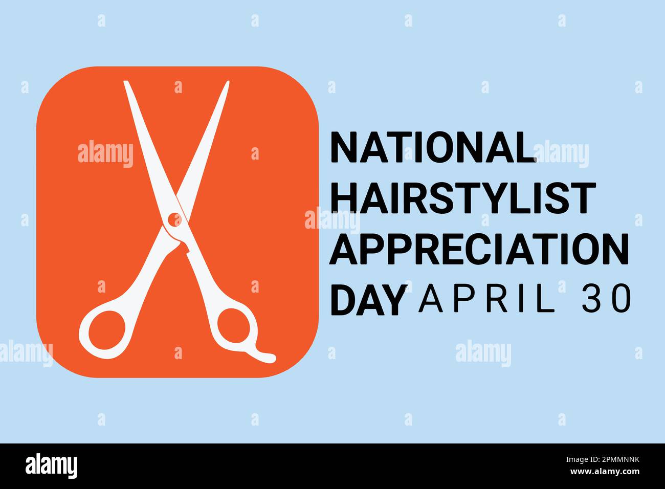 National Hairstylist Appreciation Day. Holiday concept. Template for