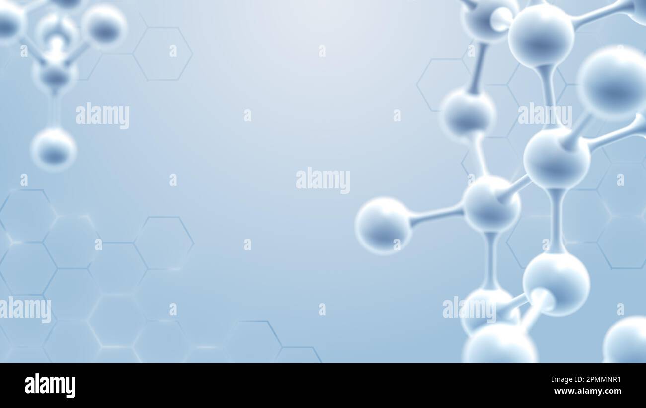 Abstarct Atom or molecular nanotechnology structure. Stock Photo