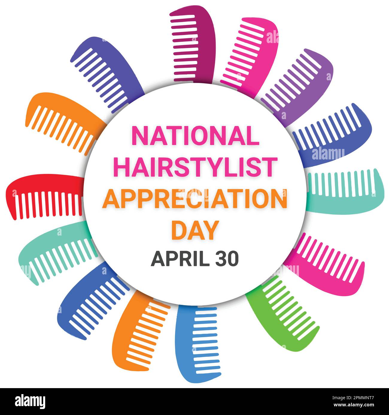 National Hairstylist Appreciation Day. April 30. Holiday concept