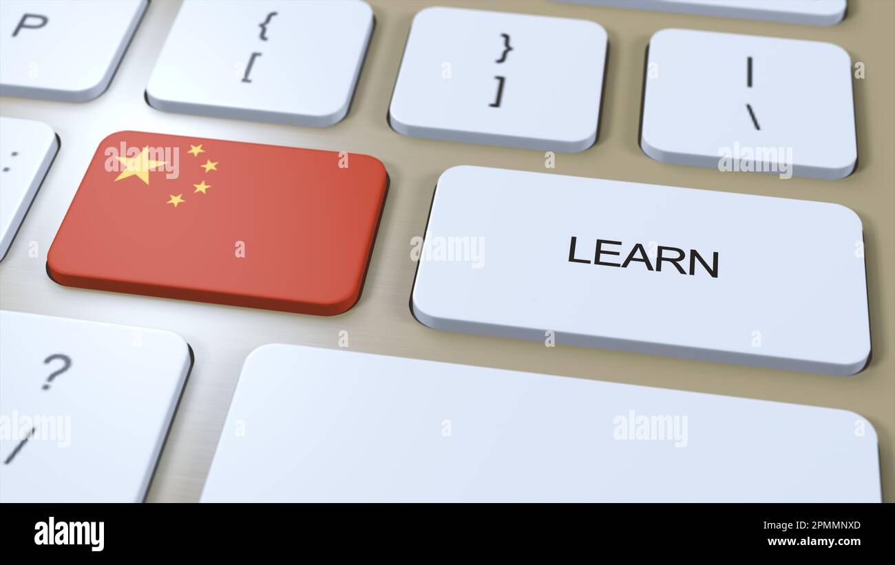 Learn Chinese Language Concept. Online Study Courses. Button with Text on  Keyboard. 3D Illustration Stock Photo - Alamy