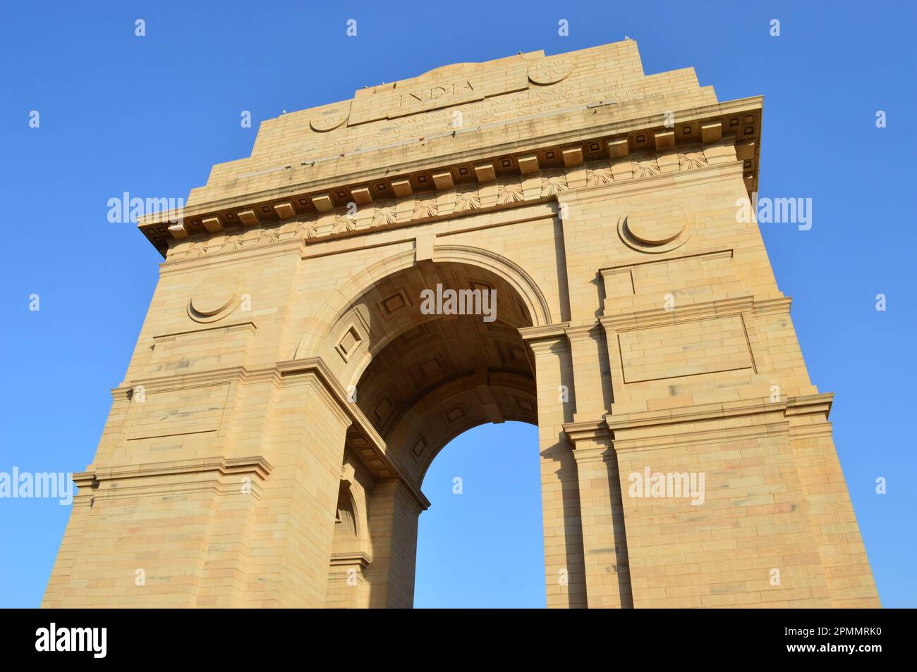 The India Gate, Famous among All, It stands as a memorial to soldiers of the British Indian Army who died between 1914 and 1921 in the First World War Stock Photo