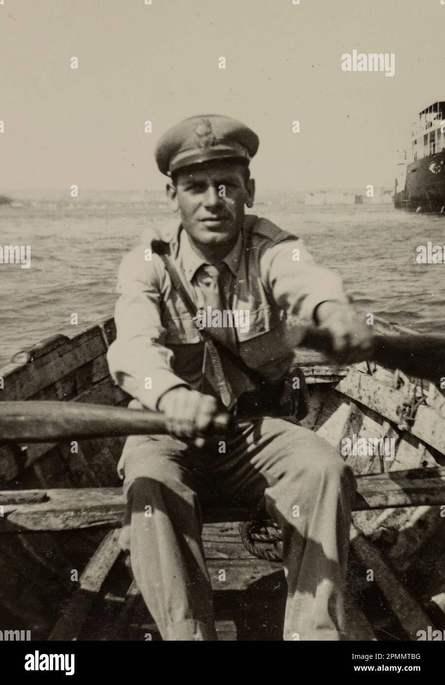 Rome, Italy may 1951 Vintage photo of an Italian military personnel