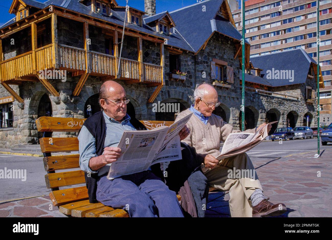 Argentina, San Carlos de Bariloche the main square in downtown with