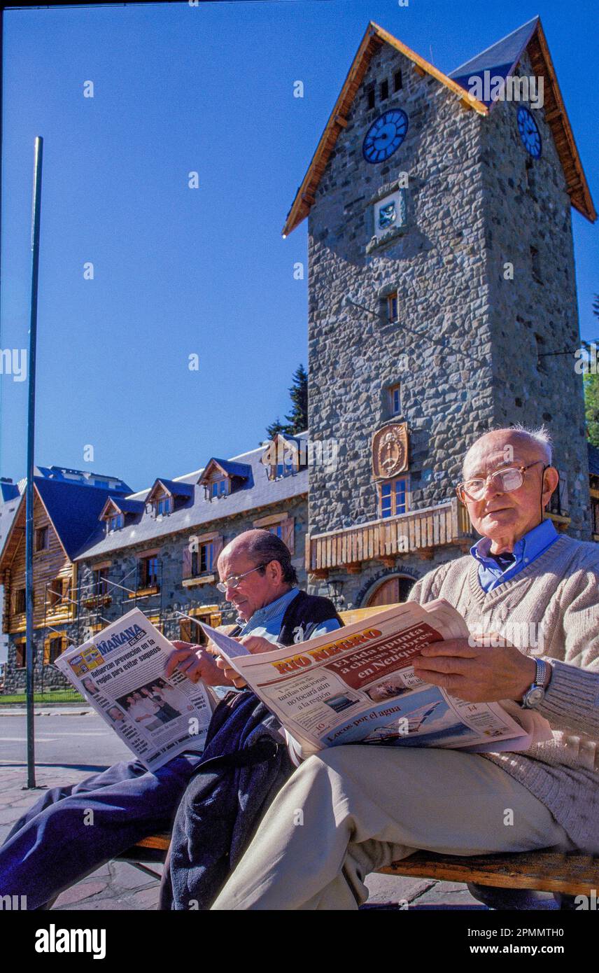 Argentina, San Carlos de Bariloche the main square in downtown with
