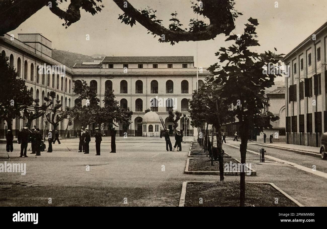La spezia, Italy may 1951 A vintage view of the military barracks in