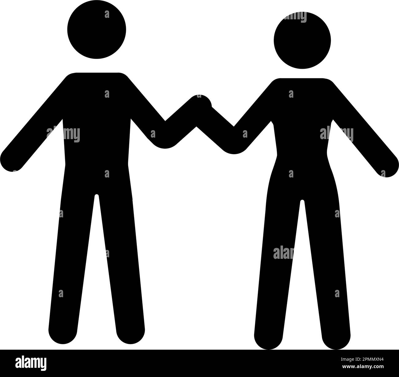 Dancing couple icon. Flat Vector illustration Stock Vector Image & Art ...