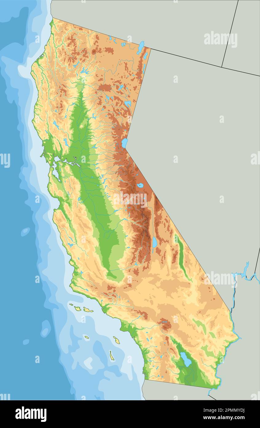 California Relief Map Making From A Project