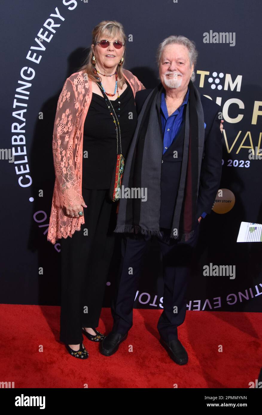 Los Angeles, California, USA 13th April 2023 Actor Russ Tamblyn and wife Bonnie Murray Tamblyn attend Opening Night of 2023 TCM Classic Film Festival at TCL Chinese Theatre on April 13, 2023 in Los Angeles, California, USA. Photo by Barry King/Alamy Live News Stock Photo