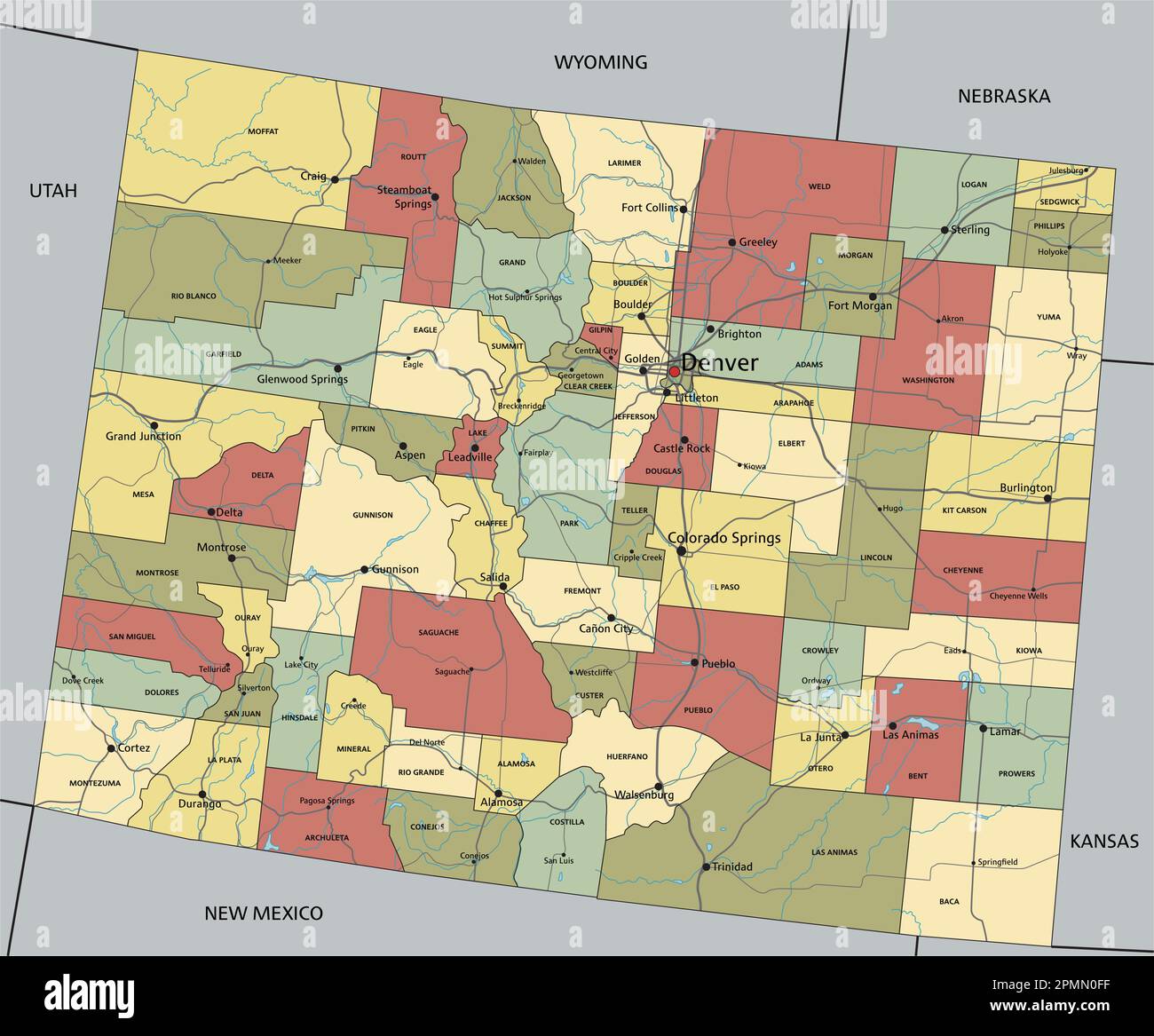 Colorado Political Map