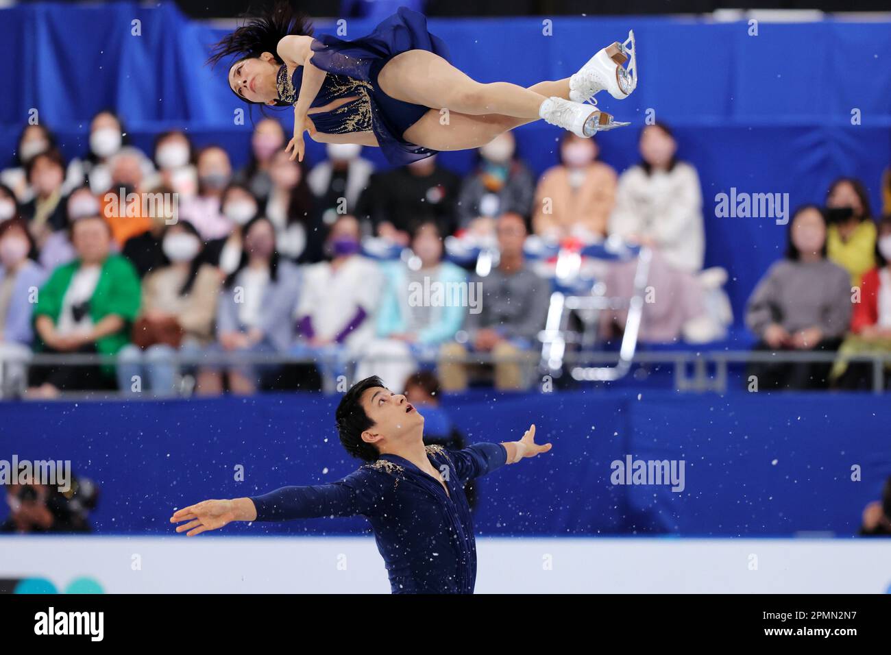 Tokyo, Japan. 14th Apr, 2023. Riku Miura & Ryuichi Kihara (JPN) Figure Skating ISU World Team
